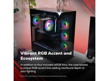 Ibuypower Element Gaming Pc Desktop - Amd Ryzen 5 8400F 16Gb Ddr5 1Tb Nvme Ssd Amd Radeon Rx 9060 Xt -Eba5R96Xt02