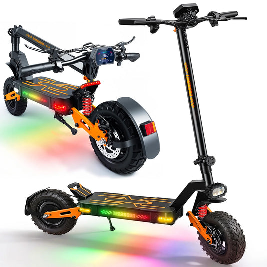 Electric Scooter for Adult, 1200W Motor, Folding E-Scooter Up to 35Mph & 35 Miles Range, 11" Off Road Tire Scooter with Dual Sus