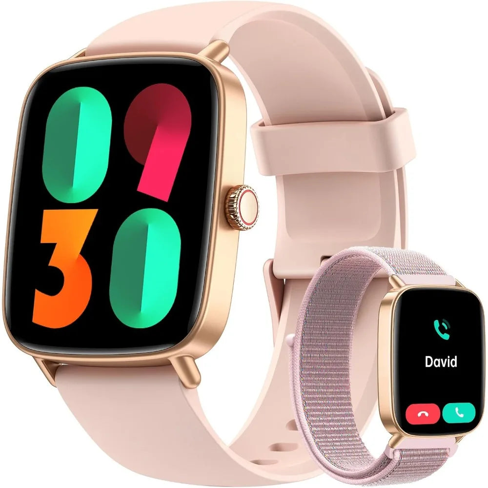 Women's Watch, 2 Bands, 100+ Modes, Fitness Tracker, Heart Rate, Sleep Monitor, 3ATM Waterproof, 10-Day Battery, Fast Charge