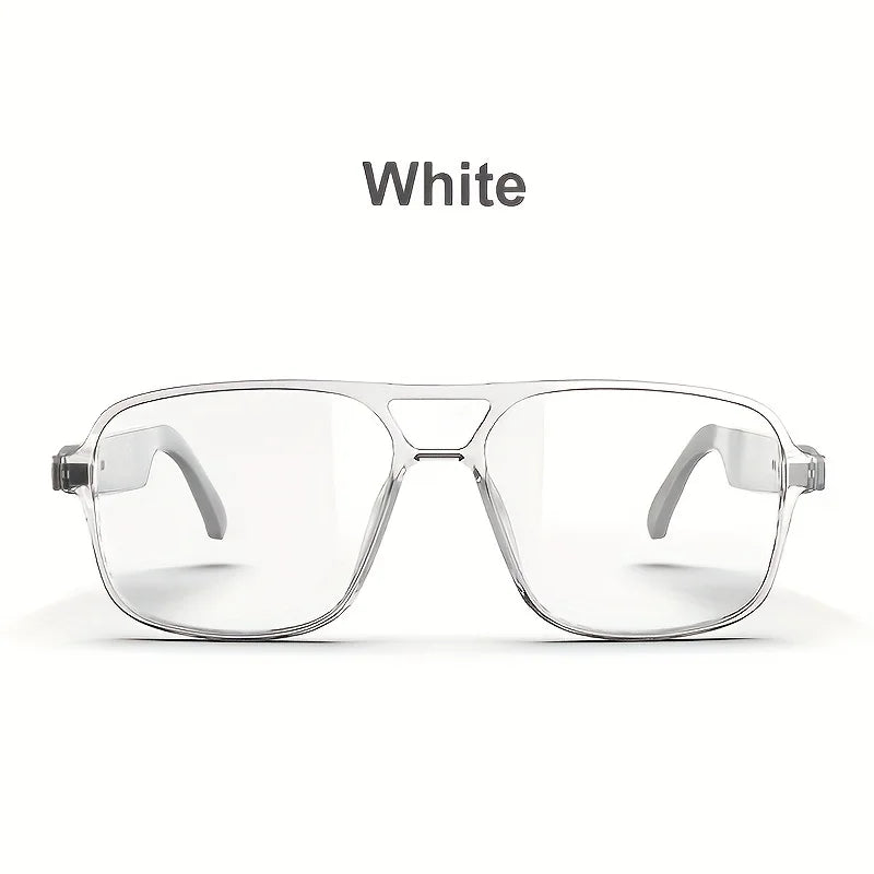 Shuangqiao Wireless Audio Smart Glasses, Photochromic Sunglasses with Blue Light and UV Protection, Built‑in Speaker for Music, Hands‑Free Calling & Voice Assistant, Unisex Daily Eyeglasses