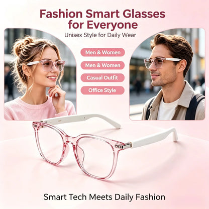 Smart translation glasses that change color, supporting real-time conversation in 160 languages; Bluetooth audio glasses suitable for driving and cycling, designed for both men and women