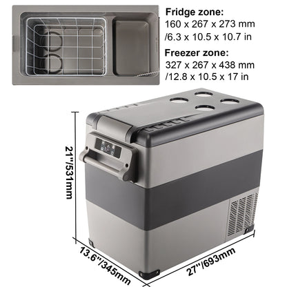 SucceBuy 20L 22L 35L 45L 55L Car Refrigerator Mini Fridge Freezer Portable Compressor Cooler 12/24V DC 110-240V Ice Box