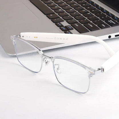 Bluetooth Smart Audio Glasses with AI Real-time Translation Open Ear Speaker Hands-free Calling Music Smart Glasses for Travel Business Meeting