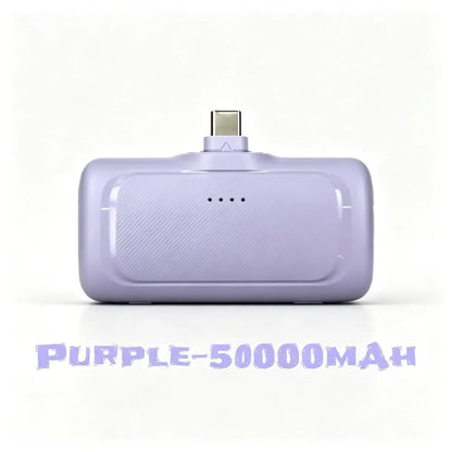 2-in-1 PD 22.5W Mini Power Bank 5000mAh, Compact Portable High Capacity External Battery Universal Charger for Travel Outdoor iPhone Samsung Android Smartphones