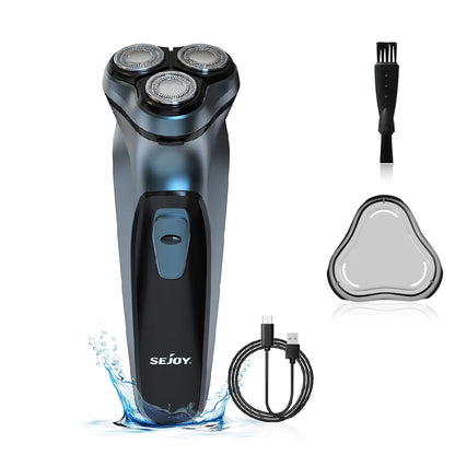Electric Razor for Men Cordless,Men's Electric Shaver,,Pop-up Trimmer,Wet or Dry Rotary Shaver for Men for Travel,USB Fast Charging