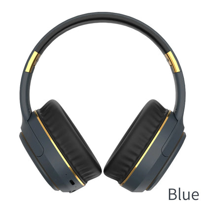 Over-Ear Bluetooth Headphones, Wireless Sport Headset with Wired Option, LED Breathing Light, Foldable Portable Design for PC Gaming, Music, Travel, Home Office Use, Great Gift Choice for Men, Women and Students