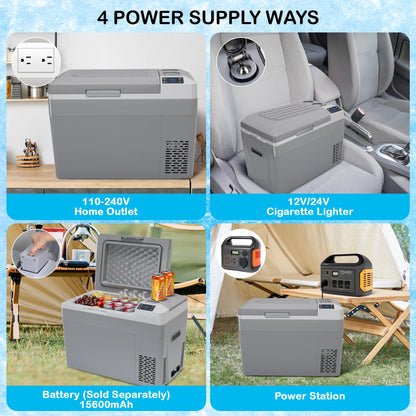 30L 40L 50L Portable Car Refrigerator Compressor Cooler Ice Box 12V 24V DC 110V 240V AC For Truck, RV, SUV, Boat, Camping, Tailgating, Road Trips