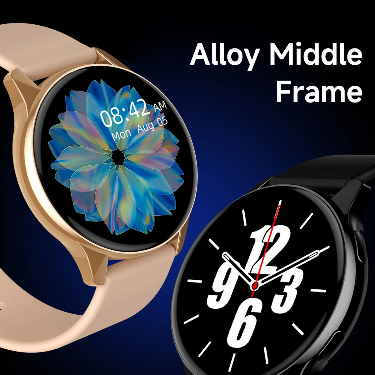 1pc New Full-Touch High-Definition Men'S and Women'S Sports Smartwatch Features ,Wireless Dialing, Answering Calls, Motion Tracking,  Music Control. Suitable for Android & Iphone,Christmas/New Year/Birthday Watch Gifts