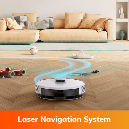 ILIFE V30 Robot Vacuum Cleaner, Laser Navigation, 10000Pa Suction, Up to 150min Runtime, APP Control, Customizable Cleaning