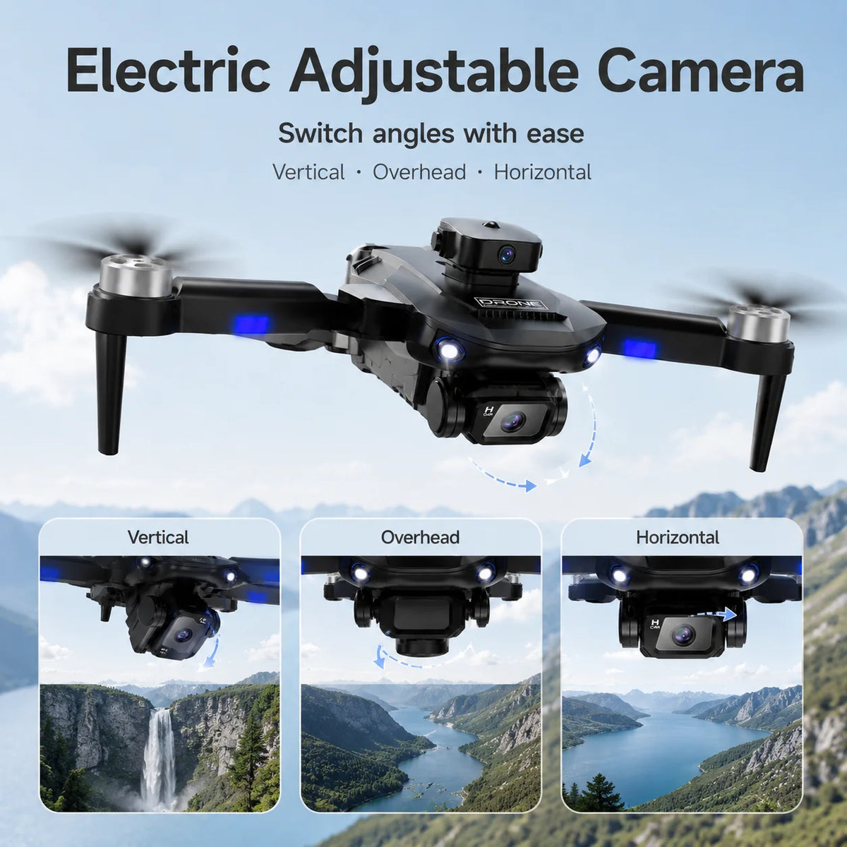 ZNLYRION F196 Brushless Drone 4K Dual Camera 360° Obstacle Avoidance Optical Flow Positioning 20Mins Flight Time WIFI FPV RC Quadcopter