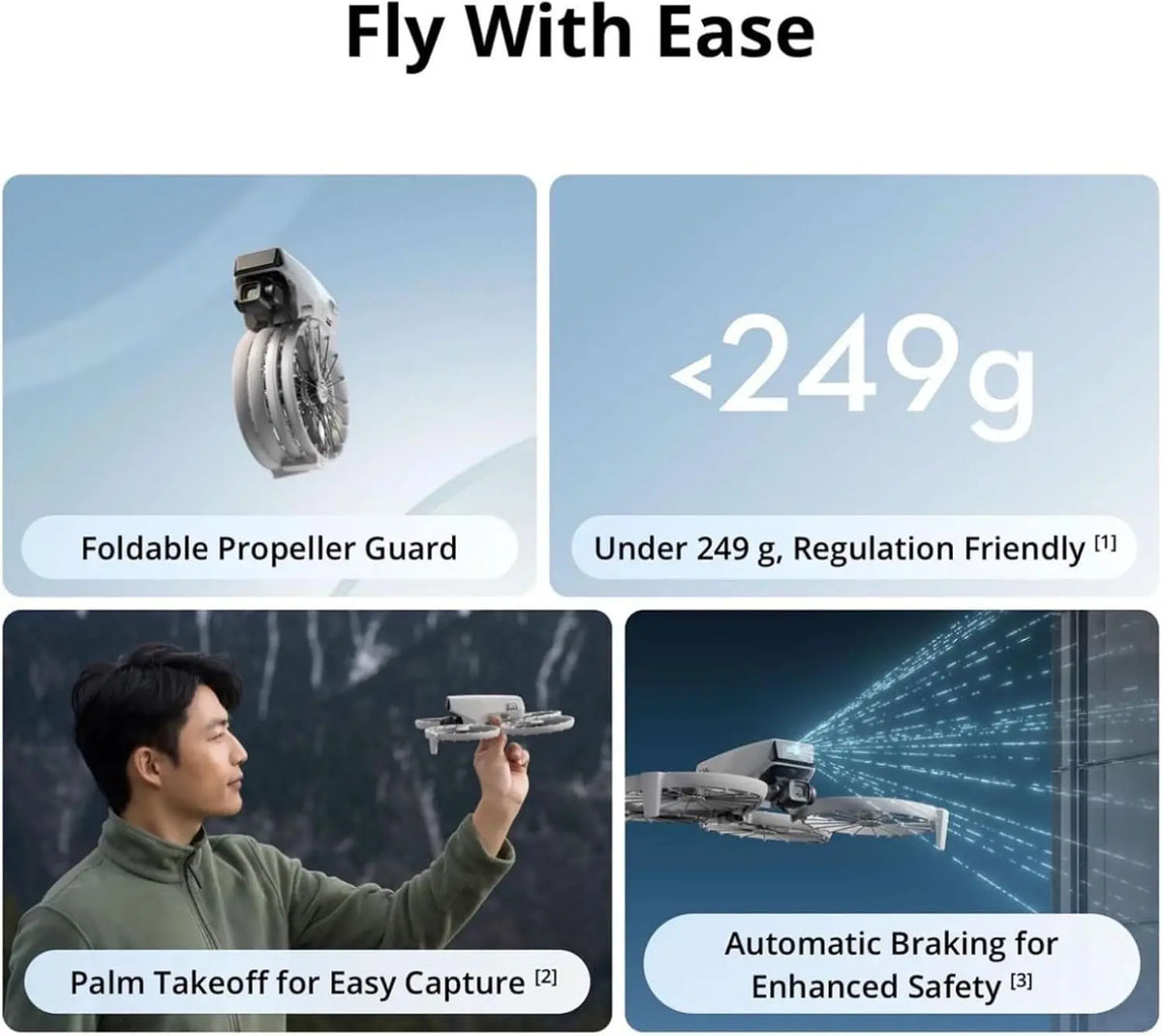 Open Box-DJI Flip (RC-N3), Drone With 4K UHD Camera for Adults, Under 249 g, 3-Axis Gimbal Stabilization, 44000ft/13km Video Transmission, Palm Takeoff, Auto Return, 31-Min Flight Time, Intelligent Flight