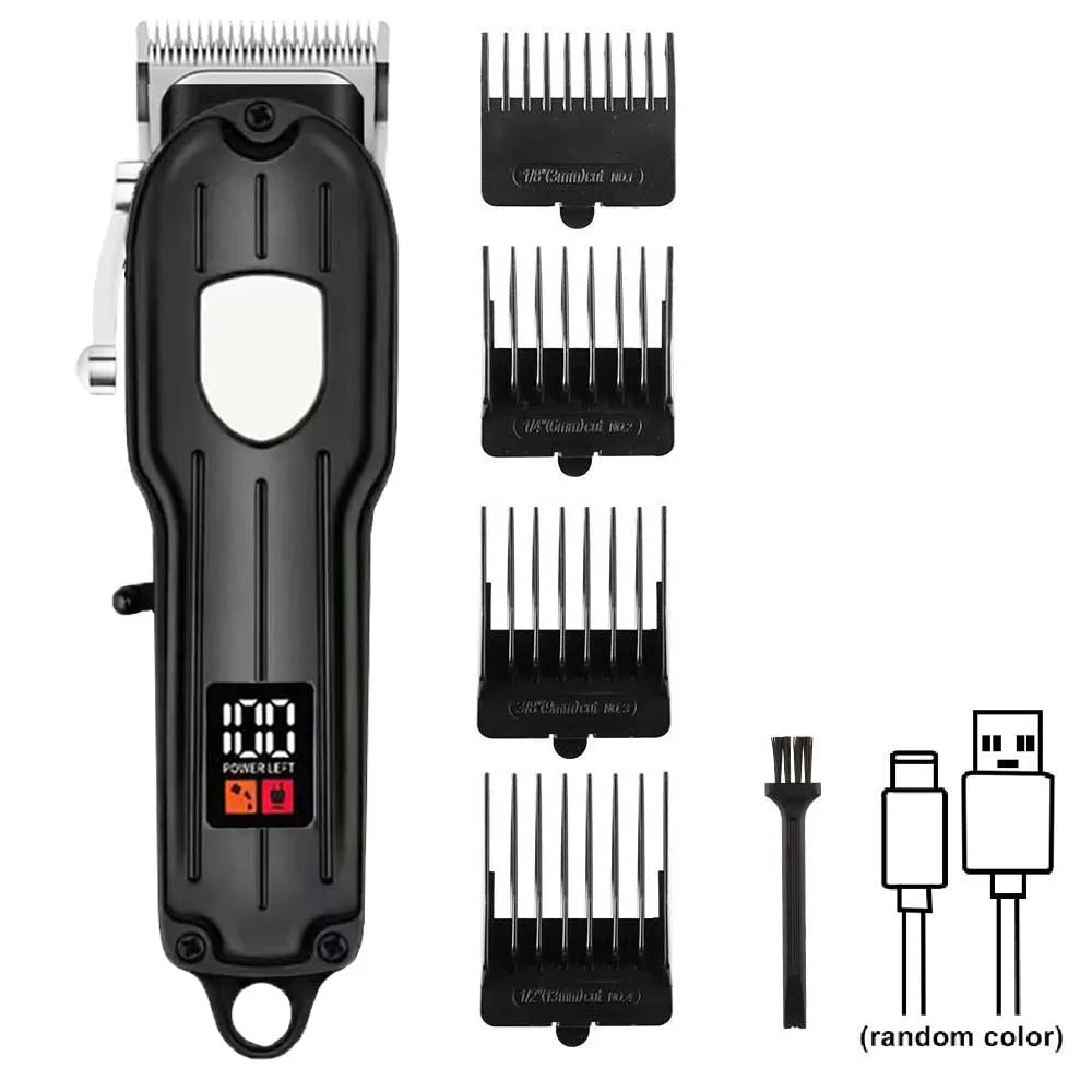 Professional Cordless Hair Clipper Set with Digital Display, T-Blade Trimmer & Hair Clipper &  Guide Combs Hair Grooming for Men’s  Barber Salon-Grade Haircutting at Home Gifts for Men