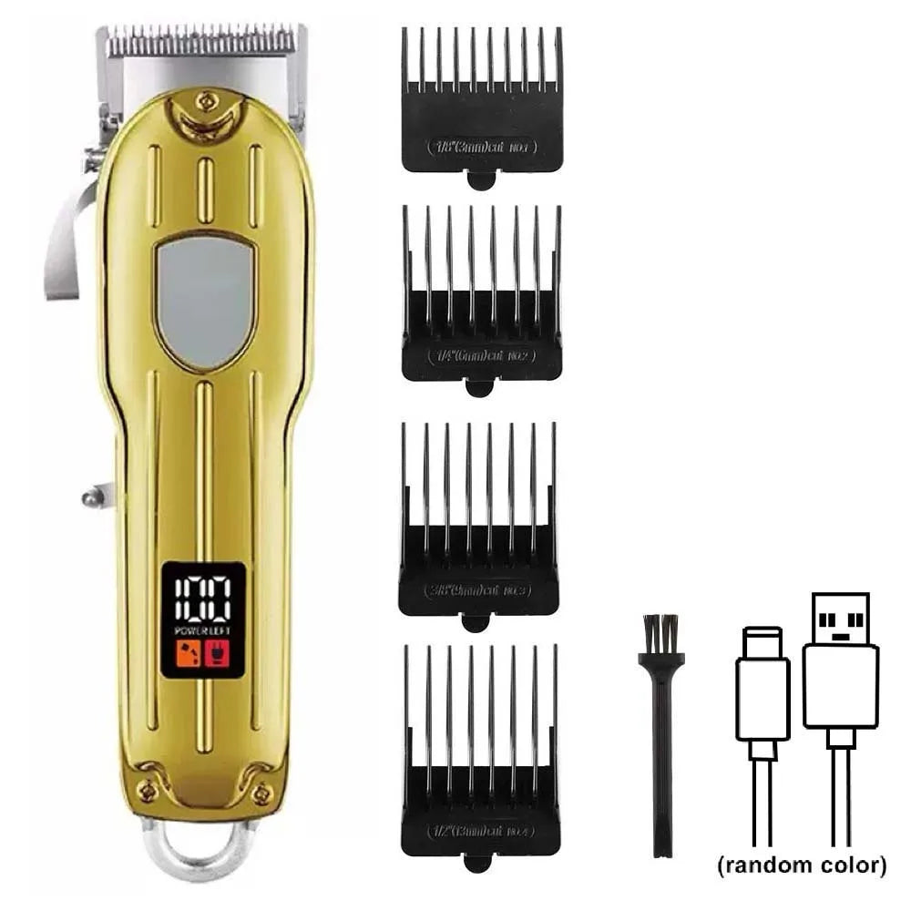 Professional Cordless Hair Clipper Set with Digital Display, T-Blade Trimmer & Hair Clipper &  Guide Combs Hair Grooming for Men’s  Barber Salon-Grade Haircutting at Home Gifts for Men