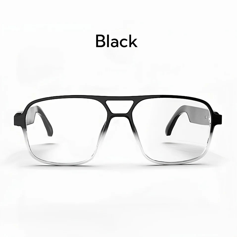 Shuangqiao Wireless Smart Glasses with Photochromic Lenses, Blue Light and UV Protection Sunglasses - Listen to Music / Answer Calls / Voice Assistant
