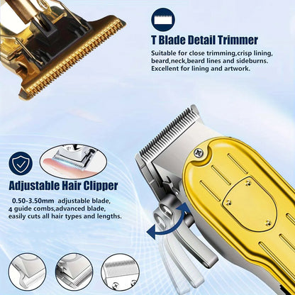 3 in1/1pc Professional Hair Clipper Kit Electric Shaver for Barber Men's Hair Trimmer Electric Shaver Hair Cutting Machine