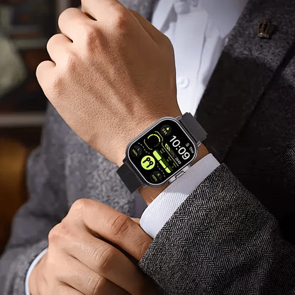 2026 New Men's Smartwatch, Two-in-One Smartwatch with Built-in TWS Earbuds, Supports Wireless Charging, 2.01 HD Display, Multiple Sports Modes, Weather and Calendar Functions, Rechargeable Lithium Battery, Music Control