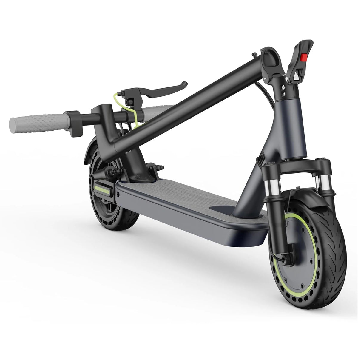 Roinside Electric Scooter- 8.5" Solid Tires, Up to 19MPH, 350W Motor, Max 22Miles Long-Range Foldable Escooter for Adults Adults Scooter with Double Braking System,Dual Shock Absorption System App Control