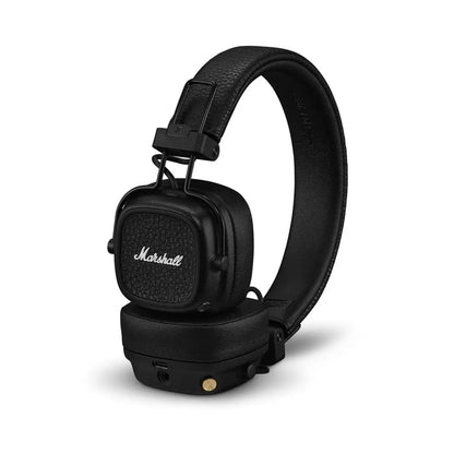 Marshall Major V Wireless On-Ear Bluetooth Headphones , 100+ Hours Playtime, Bluetooth 5.3, Wireless Charging, 40mm Dynamic Drivers, 3.5mm Audio, Built-in Mic, Foldable Design, M-Button, Multipoint USB-C, EQ
