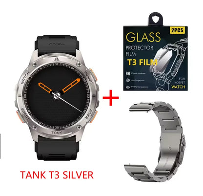 [Hot Selling] KOSPET TANK T3 Smart Watch For Men with Call and Text Digital Fitness Watches AMOLED AI Voice AOD BluetoothTracker