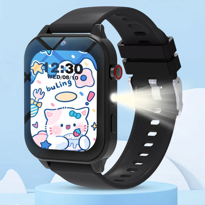 New Kids Smartwatch Features Wireless Calling, Wireless Music Playback, Call Reminders, Remote Photo Capture, Music Control, Weather Updates, A Calculator, and A Flashlight Function, Making It A Perfect Birthday