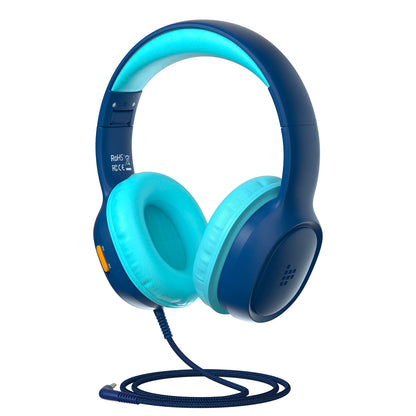 Tronsmart Headphones, KH01 Wired Kids Headset with 8000-Twist Sturdy, Soft Cushion Comfort, Foldable Portable, Safe Volume Control, 3.5mm Jack Universal for School/Home/Travel
