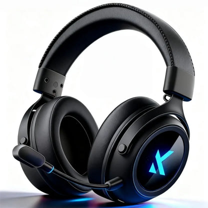 MCHOSE X9 Wireless Headworn Game Headset7.1 Three Mode 53mm Aluminum Foil Polymer Diaphragm E-Sports Gift Bluetooth 2.4G Headset