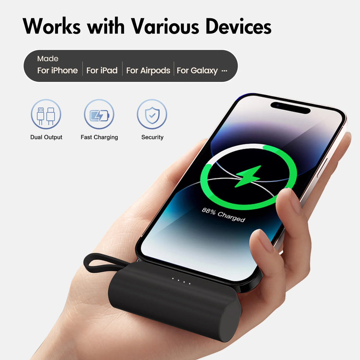 MIni Power Bank 4500mAh Fast Charging 10W Portable Type-C External Battery Charger For Huawei Samsung iPhone Powerbank