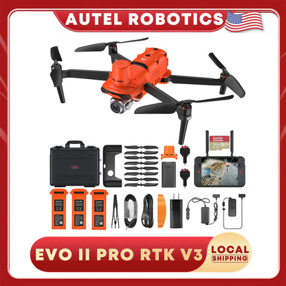 Autel Robotics EVO II Pro RTK V3 Drone Include 3 Batteries ,4 Pair Propellers