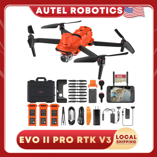 Autel Robotics EVO II Pro RTK V3 Drone Include 3 Batteries ,4 Pair Propellers