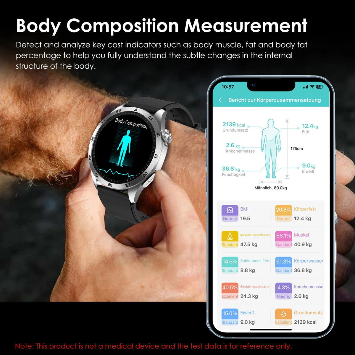 ECG+PPG Health Smart Watch Men Blood Oxygen Uric Acid Blood Pressure Monitoring HD Bluetooth Call AI Watch For iOS Android