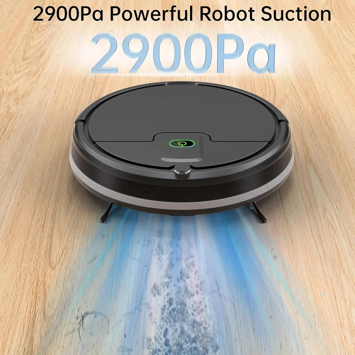Robot Vacuum for Pet Hair with Tangle-Free Suction, Upgraded Robotic Vacuum Cleaner, 120-Minute Runtime, Self-Charging Vacuum for Home Hard Floors