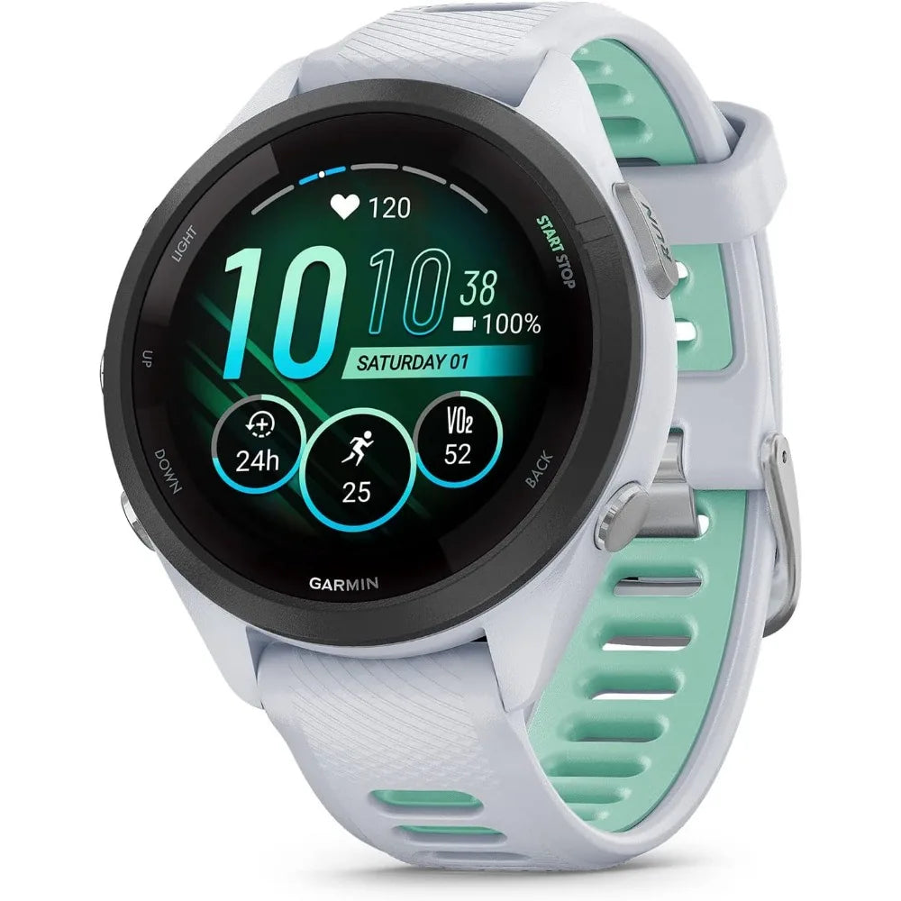Smartwatch: AMOLED Display, Training Metrics, 42mm GPS, Readiness, 15-Day Battery, 8GB Music, 5 ATM Water Resistant