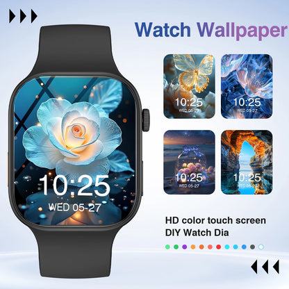 2026 New Smart Watch, Wireless Call, Outdoor Fitness Tracker, Sports Mode, Steps, Sedentary Reminder,  Music Control, Suitable for Android & Iphone,Christmas/New Year/Birthday Watch Gifts