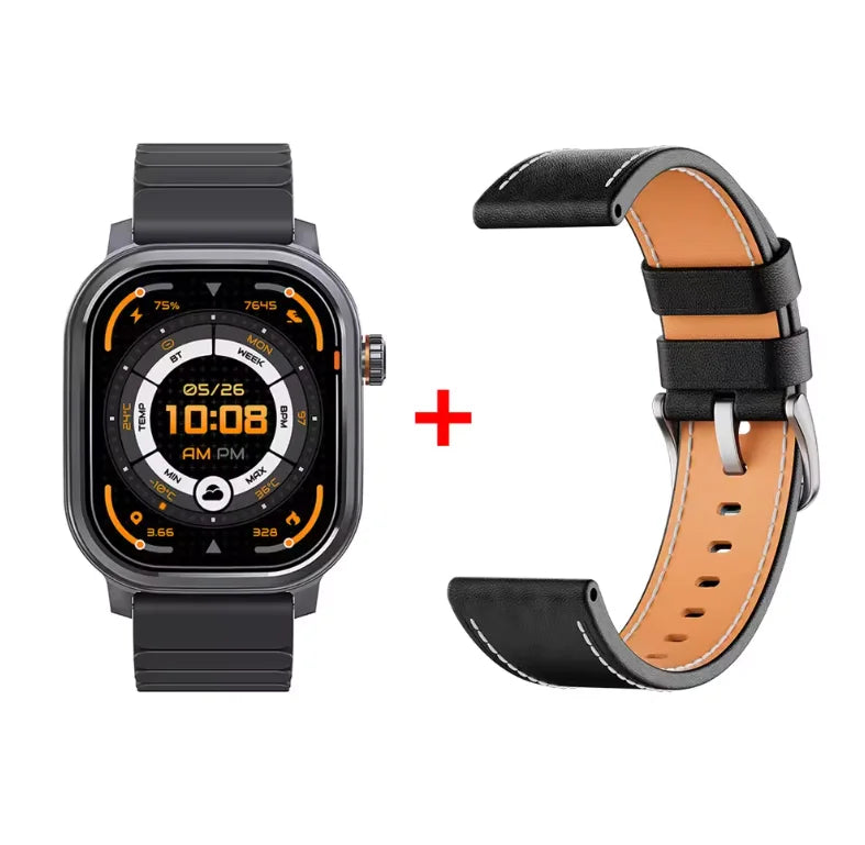Original KOSPET PULSE Smart Watch Men Women 1.96" AMOLED BT Call IP68 Waterproof 180 Freestyle Training Modes Fitness Monitoring