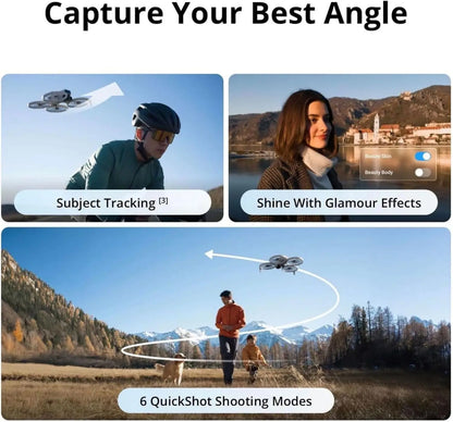 Open Box-DJI Flip (RC-N3), Drone With 4K UHD Camera for Adults, Under 249 g, 3-Axis Gimbal Stabilization, 44000ft/13km Video Transmission, Palm Takeoff, Auto Return, 31-Min Flight Time, Intelligent Flight