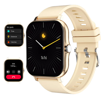 [Smart Watch For Men/Women] Jinmiyun HOT 1.83-Inch Smart Watch, Supporting Wireless Calls (Answering/Dialing/Rejecting Calls), Suitable for Men And Women, Fitness Activity Tracker, Supporting Multiple Sports Modes/Remote Shut