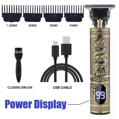 T9 Hair Clipper Repair Beard Shaving Body Hair Trimmer Clippers Electric Machine Men Haircut Machine 0mm Barber Shaver US STOCK