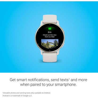 Health and Fitness GPS Smartwatch with AMOLED Display and Up to 11 Days Battery Life
