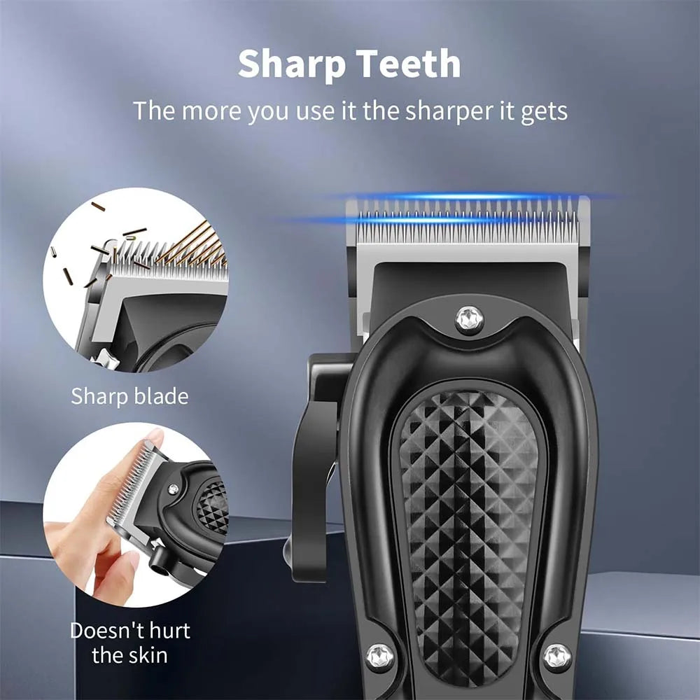 Professional Barber Electric Hair clipper LED display screen UBS charging Trimmer Powerful electric hair clipper trimmer tool