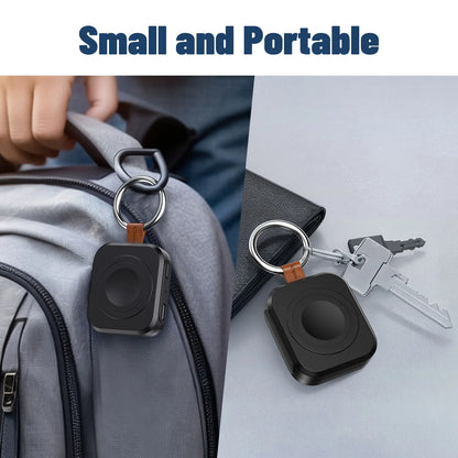 1200mAh Portable Wireless Charger Power Bank for Galaxy Watch 8/7/Ultra/6/6 Classic/5 Pro/4/3, Active Magnetic Keychain Charging