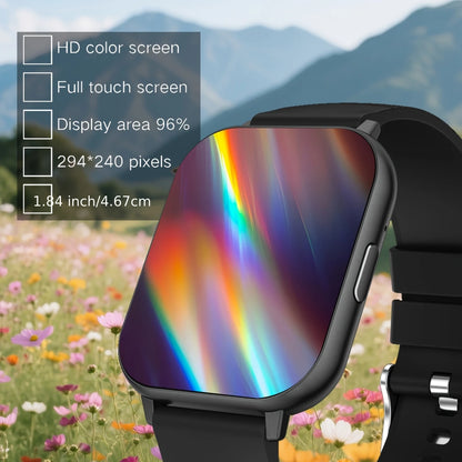 Sports Smart Watch, 1.83inch Full Touch Screen Display with Message, Answer Make Call Smartwatch, Sleep Monitoring, Sports Pedometer, Information Alerts, for iPhone Android Phones, Smartbands Fitness Watch for Women Men Frien