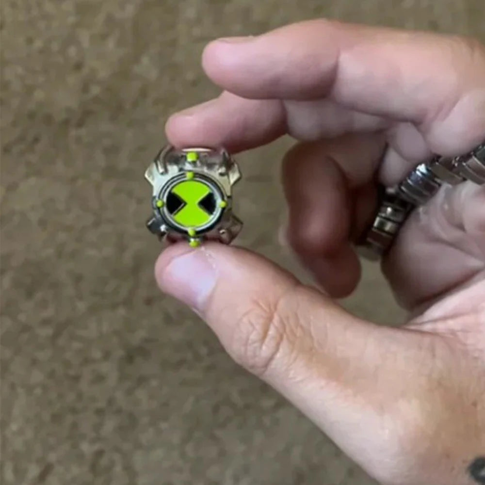 Anime Ben 10 Omnitrix Cosplay Ring Unisex Punk Goth Trendy Personality Finger Rings Jewelry Accessories