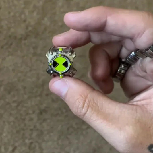 Anime Ben 10 Omnitrix Cosplay Ring Unisex Punk Goth Trendy Personality Finger Rings Jewelry Accessories
