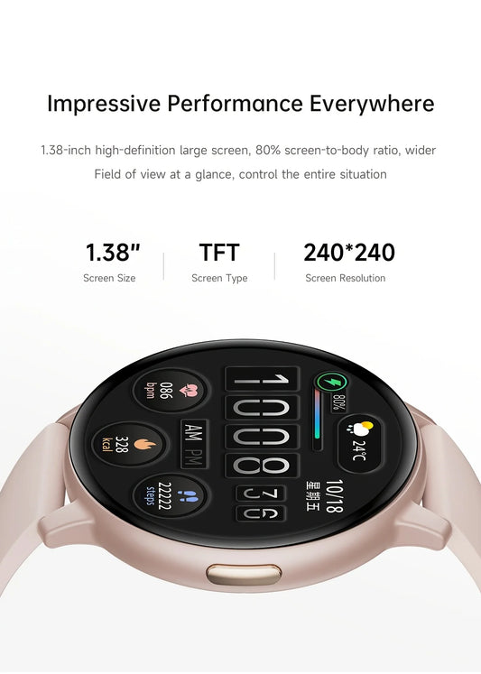 2026 New Smartwatch, Men's Watch, Women's Watch, 1.38-inch Screen, HD Display, 250mAh Battery, 60 Days Long Standby Time, Simple and Elegant, 100+ Sports Modes, Can Make and Answer Calls, Message Notifications, Multiple Watch