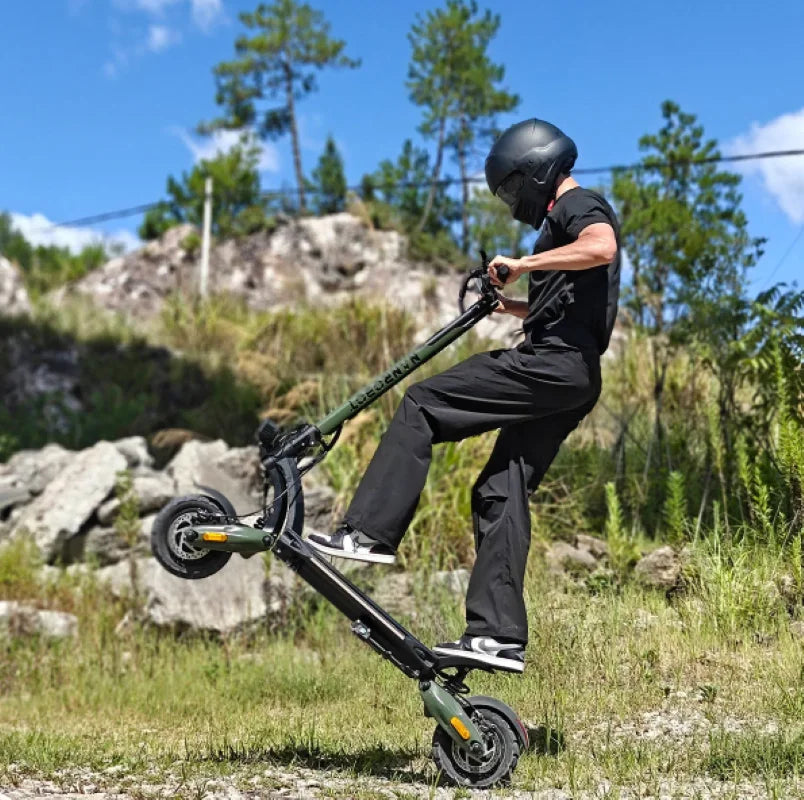 NANROBOT D6+ MAX Electric Scooter for Adults, 3000W Dual Motor, 45 MPH Top Speed, Long-Range Fast Electric Scooter with 10-Inch Off-Road Tires, Foldable Commuter and Sports Scooter