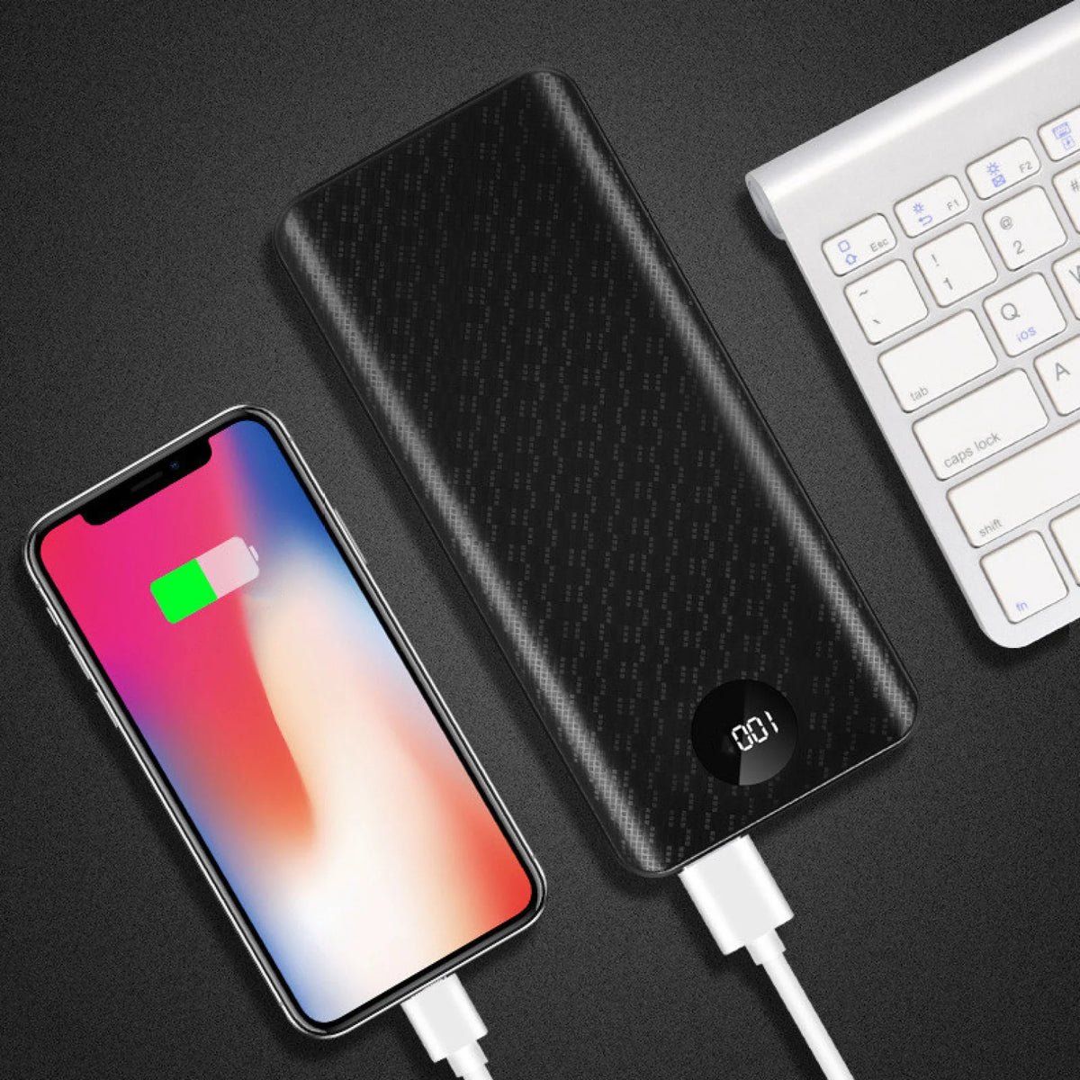 8 Slots 18650 DIY Power Bank Case PD Fast Charging, USB & Type-C Port Battery Storage Box Welding-Free Shell