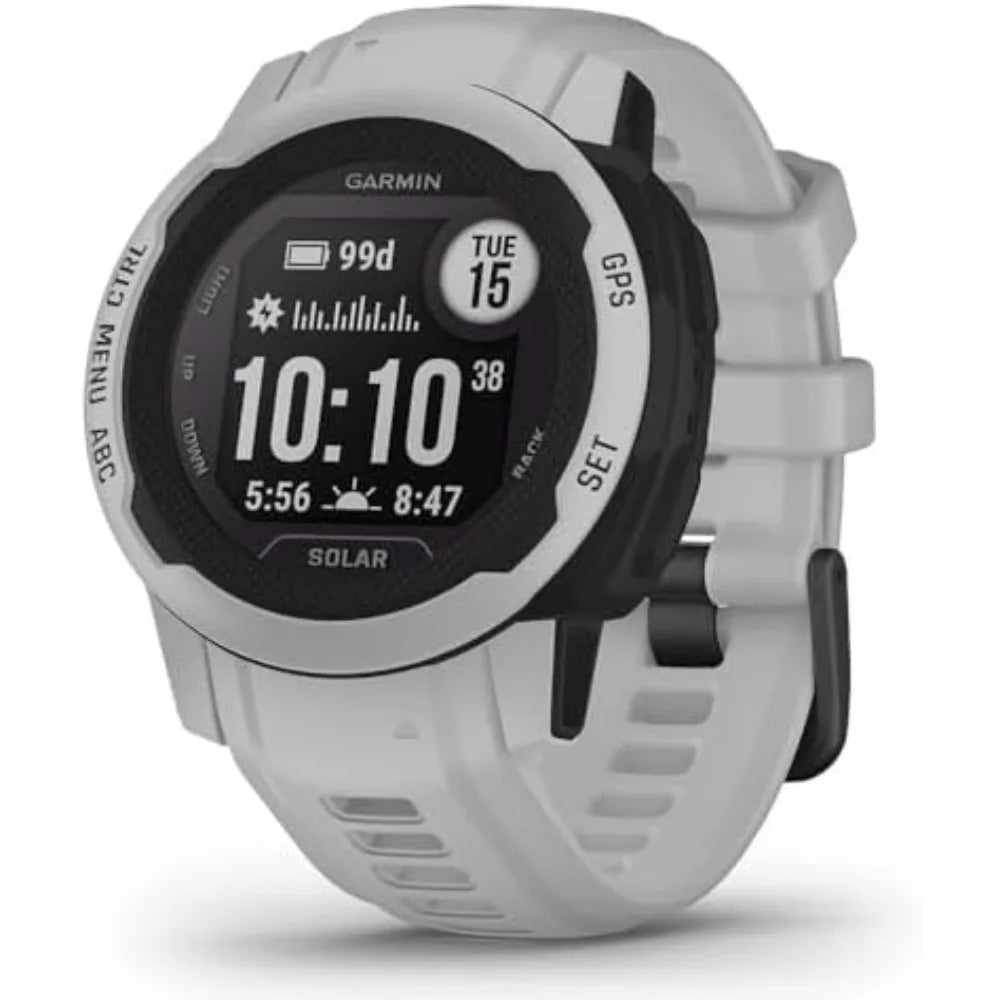 Smaller-Sized Rugged Outdoor Watch with GPS, Solar Charging, Multi-GNSS, Trackback Routing, Mist Gray