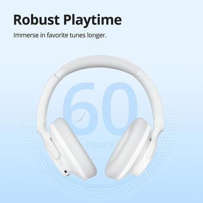 Tronsmart Headphones Sounfii Q20 Bluetooth Headset with Active Noise Cancellation, 50H Playtime, App Control, Dual Audio Mode