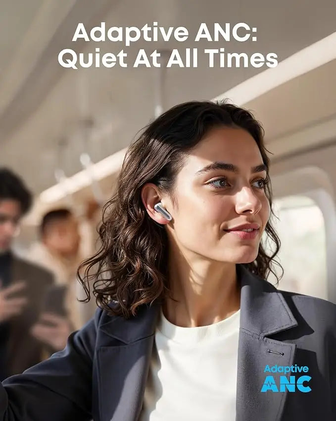 Soundcore P41i by Anker - Adaptive Active Noise Cancellation Earbuds - Portable Phone Charger and Built-in Lightning Adapter - 12H Playtime - 192H - Case - 6-Mic AI Clear Calls - IPX5 (Brand New)