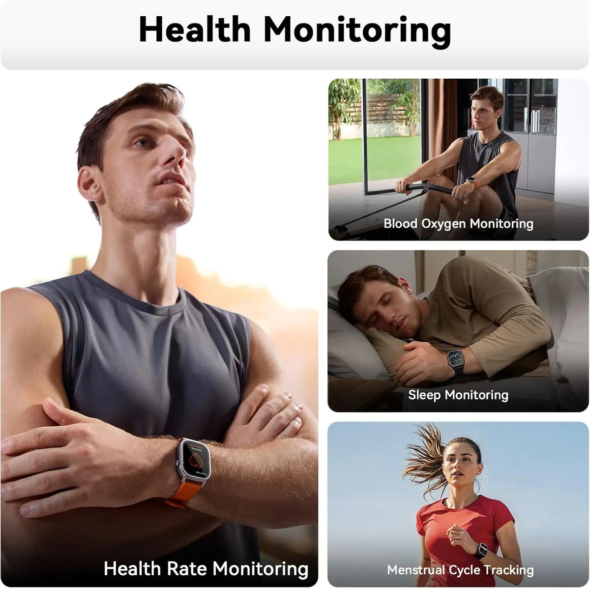 Original KOSPET PULSE Smart Watch Men Women 1.96" AMOLED BT Call IP68 Waterproof 180 Freestyle Training Modes Fitness Monitoring